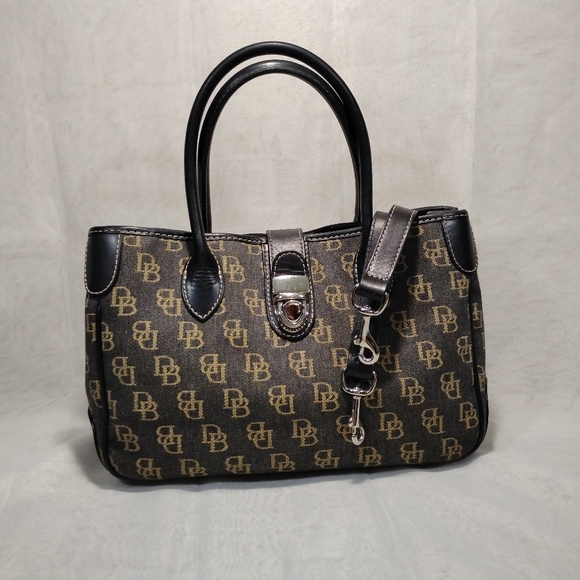 Dooney & Bourke Handbags - Dooney and Bourke Canvas w/Leather Trim satchel/crossbody